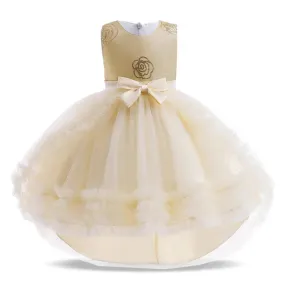 Abito da festa per ragazze Abito da comunione per bambini Abito da ballo per bambini Formale Elegante Cerimonia da sera per matr