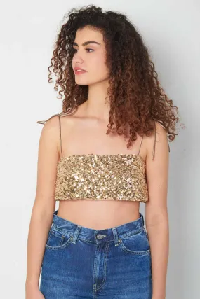 ANIYE BY Top cropped in paillettes  STAR