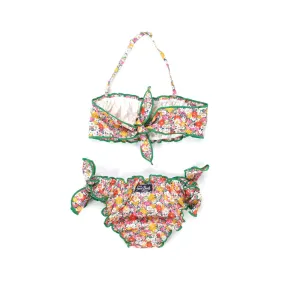 Bikini Floreale Multicolor A Fascia Bambina