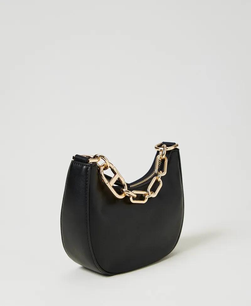 Borsa ‘Mini Croissant’ con chiusura Oval T