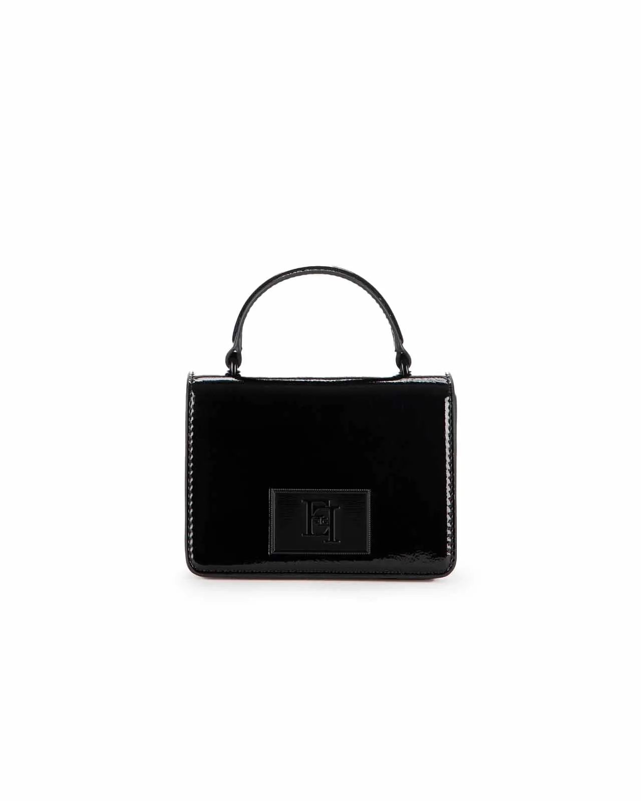 Borsa mini specchiata nera