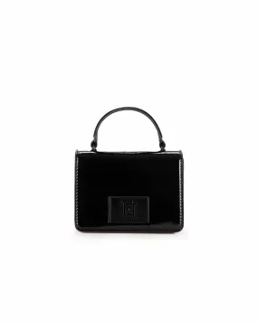 Borsa mini specchiata nera