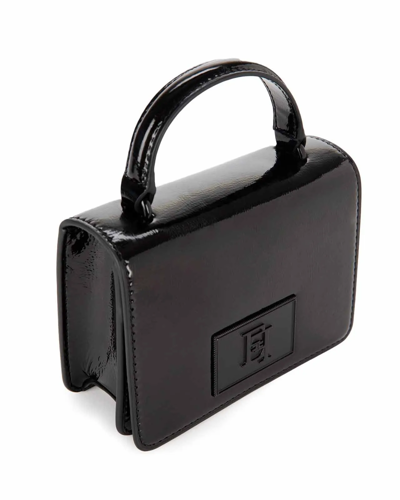 Borsa mini specchiata nera