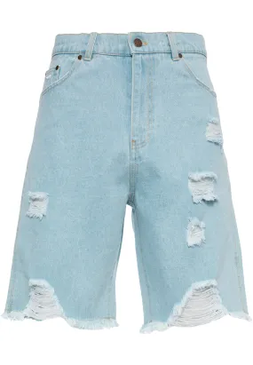 HEAVY DISTRESSED - Shorts di jeans