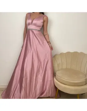 LONG DRESS ELEGANT ROSA