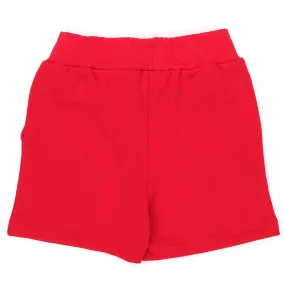 Pantaloncino In Jersey Rosso Bambino