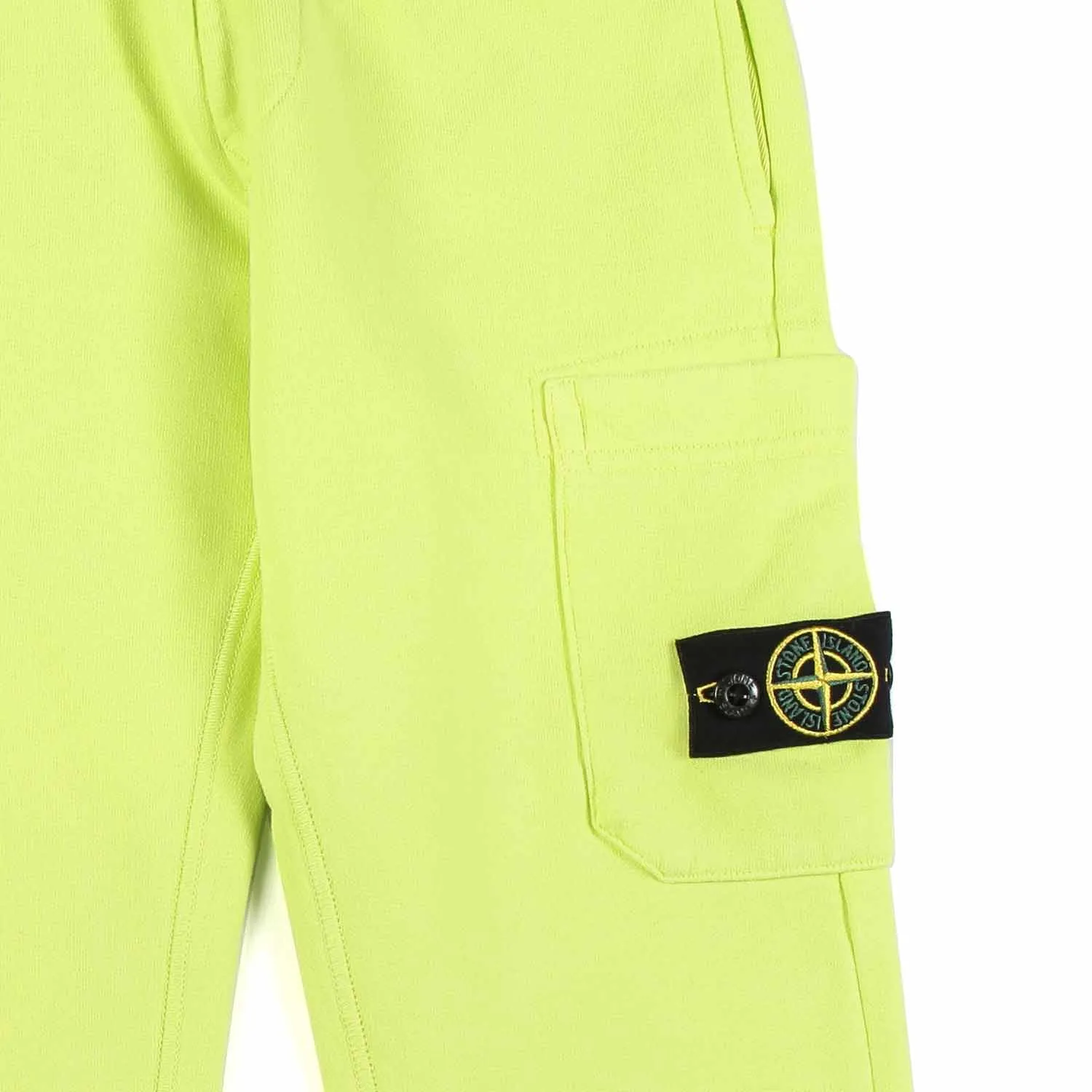 Pantalone Lime In Felpa Con Tasca Cargo