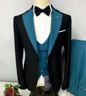 Real Photo Abiti da uomo classici classici 3 pezzi Ostume Homme Smoking da sposa Sposo Prom Terno Masculino Blazer Giacca  pant